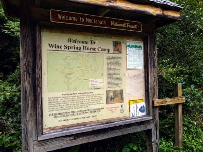 Nantahala National Forest / Wine Spring Horse Camp