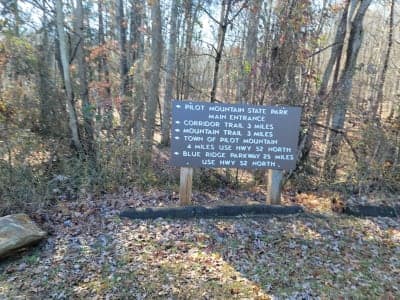 Pilot Mountain State Park – Hauser Road Parking Area